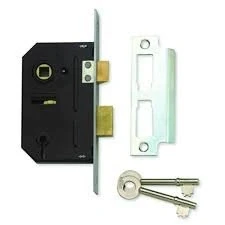 Image of 3 LEVER 3&quot; SASH LOCK NICKEL PLATED SILVER FINISH