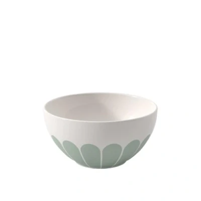 Image of Villeroy &amp; Boch Fleur vert Cereal Bowl Green, Dishwasher Safe, Microwave for Cereal, Yoghurt Snacks, Small Ramen BOL Bowl, Muesli Dish Flower Pattern, Premium Porcelain