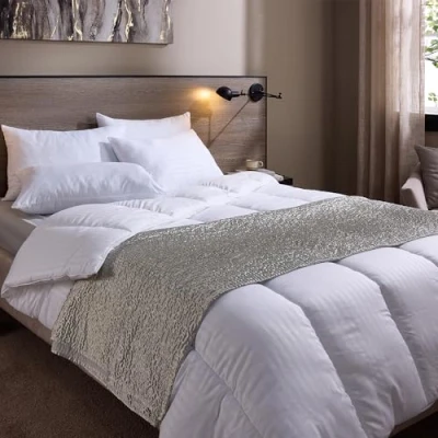 Image of Snuggledown Hotel Collection Super King Duvet 7.5 Tog Luxury Embossed Lightweight Cool Summer Quilt for Night Sweats Made in the UK, Soft Touch Cover, Hypoallergenic, Washable (260 x 220cm)