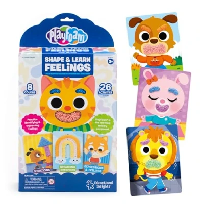 Image of Learning Resources Playfoam Shape &amp; Learn Feelings, Ages 3+, 26 Activities, Emotion Toy for Kids, Sensory Play, Social and Emotional