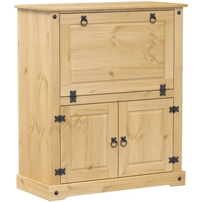 Image of vidaXL Wine Cabinet Corona 97x45x114 cm Solid Wood Pine