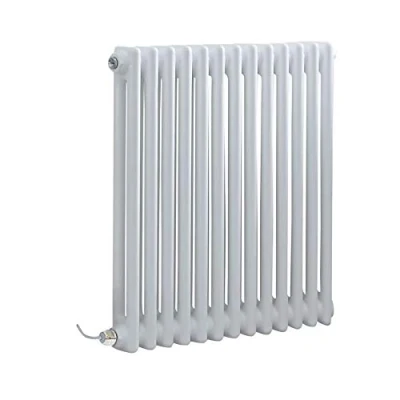 Image of Milano Windsor 800W White Cast Iron Style Horizontal Double Column Electric Radiator 600mm x 605mm
