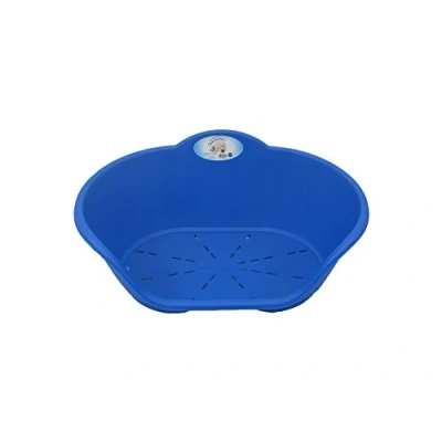 Image of Small Blue Plastics Dog Bed/Cat Bed Basket Heavy Duty Made in U.K Available Small, Medium, Large And Extra
