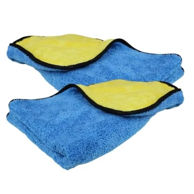 Image of Tek Automotive Supersoft Detailing Giant Microfibre Towel Twin Pack, 50x80cm, 640GSM, Car Drying &amp; Polishing Towel, Large, Streak Free, Machine Washable, Best for Cleaning Kit