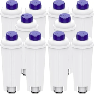 Image of Aiitomg 10PCS Coffee Machine Water Filter for DeLonghi DLSC002 De&#039;Longhi ECAM, ETAM, EC, BC Series