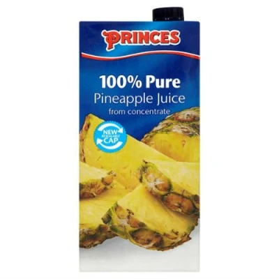 Image of Princes 100% Pure Pineapple Juice from Concentrate 1 Litre x Case of 12