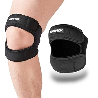 Image of Patellar Tendon Support Strap (Large), Knee Pain Relief Adjustable Neoprene for Running, Arthritis, Jumper, Tennis Injury Recover, L