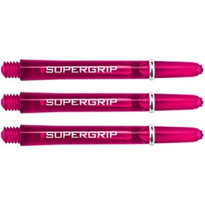 Image of Harrows Supergrip Dart Shafts Dark Pink Short 5 Set (15 Stems)