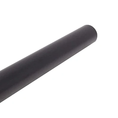 Image of Wardrobe Rail Black Wall and Mounted for Clothes Hanging (25 x 2500mm)