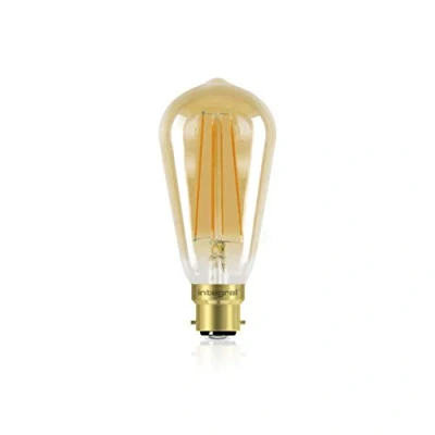 Image of Integral ILST64B22D004 LED Filament Lamp B22 Bayonet Cap, amber
