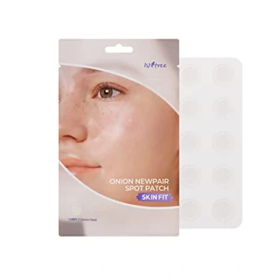 Image of IsNtree Onion Newpair Spot patch Skin Fit 15 patches (12mmx15ea) Invisible matte Blemish Care Ultra thin tapered edge