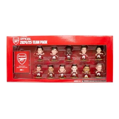 Image of SoccerStarz Arsenal Team Pack 11 Figure (2024/25 Version Classic Kit)