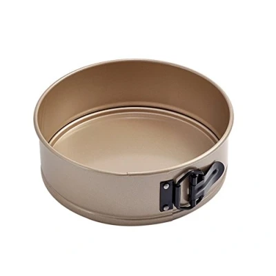 Image of i enjoy + Springform Pan,Cake Tin, Non Stick,Carbon Steel Round Quick Release Cake Pan with Loose Base, PFOA Free Oven Tray 24cm(9&quot;)
