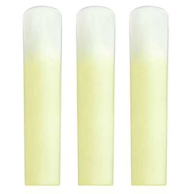 Image of Synthetic Resin Reeds Alto Saxophone Reed Strength 2.0 Flat Accessories with Plastic Cover 3pcs