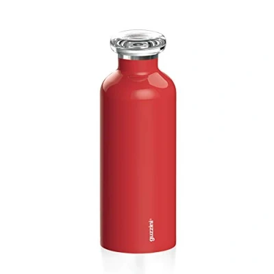 Image of Guzzini Bottles, Polyester copolymer, Polypropylene, Stainless Steel, Bright red, One Size