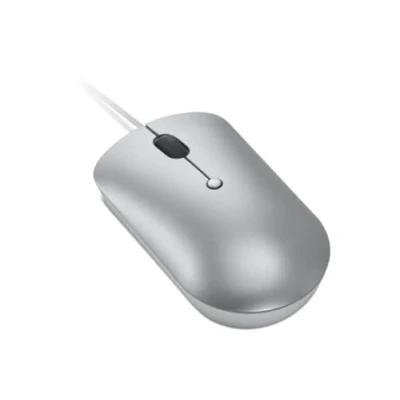 Image of Lenovo 540 USB C Wired Connection Computer Mouse for PC, Laptop, with Windows or Chrome OS Ambidextrous Design 4 Button Compact Size Cloud Grey