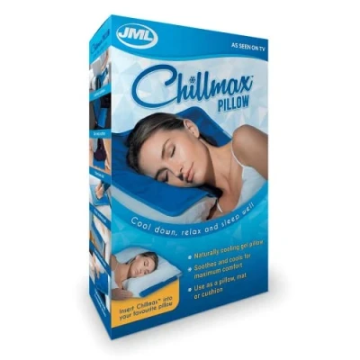 Image of JML Chillmax Cooling Pillow Absorbs Body Heat, Multi Use Pad, Light &amp; Foldable No Water Needed, Fridge Enhanced Cool Sensation Ideal as Pillow, Seat Cushion, Laptop Mat