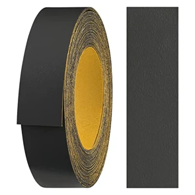 Image of haggiy Melamine Edge Tape self Adhesive 18 mm x 5 m I Furniture Secure Hold Without Ironing Banding Veneer for Shelves/Wooden Panels (Anthracite)