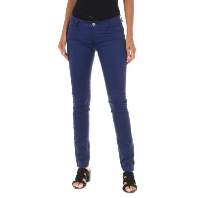Image of Met Womens Trousers Edit Violet Cotton Size 27 (Waist)
