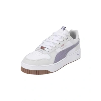Image of Puma Women&#039;s Carina Street Lux Sneaker, White Pale Plum Feather Gray, 6 UK