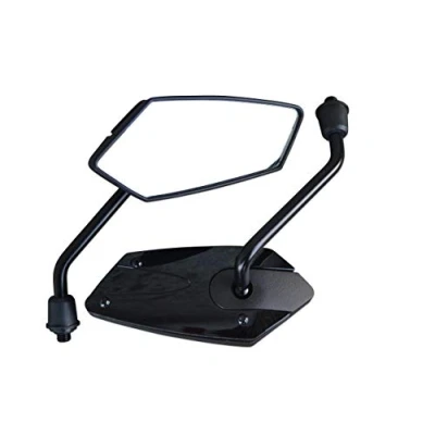 Image of Motorbike Motorcycle Wing Mirrors 10mm M10 Clockwise Thread 1.25mm Pitch for Custom Commuter Street Bike 360 Rotatable 2PCS