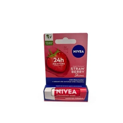 Image of NIVEA Strawberry Shine Nourishing Lipstick 4.8g