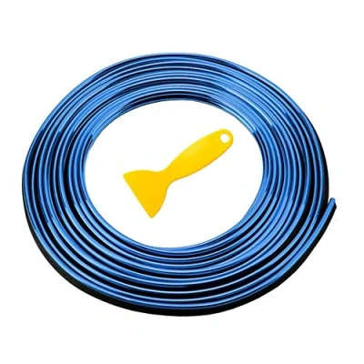 Image of ETOPARS 5M 16.4ft Car Trim Interior Strips Blue Automotive Gap Fillers Moulding Line Decorative Filler Flexible Edge Strip Dashboard
