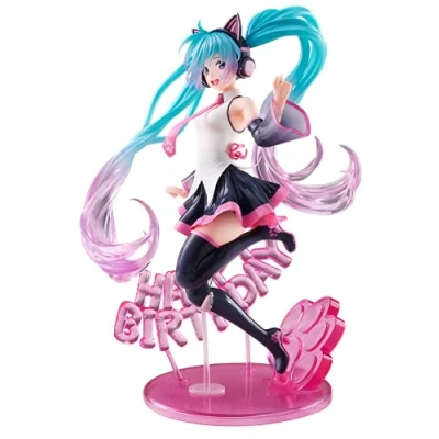 Image of Taito Hatsune Miku Birthday2021 AMP Figure Happy Cat ver Prize Figure, Multiple Colors (T83673)