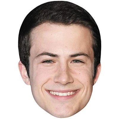 Image of Dylan Minnette (Smile) Celebrity Mask, Flat Card Face, Fancy Dress Mask