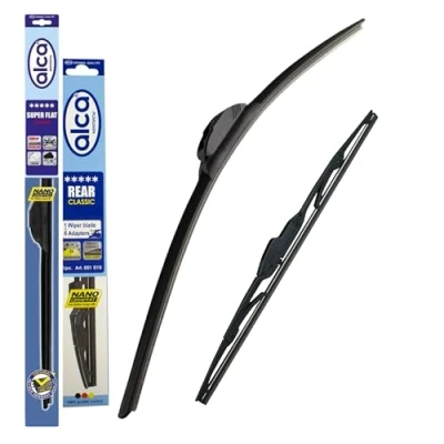 Image of alca Germany Replacement Windscreen Wiper Blade Front And Rear ASF26H12E Fits Peugeot 107 2005 2014