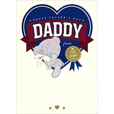 Image of Me To You Bear From the Bump Fathers Day Card