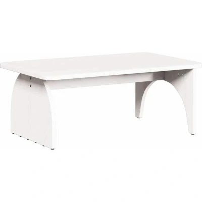 Image of vidaXL Coffee Table White 80 x 50 31 cm Solid pine wood
