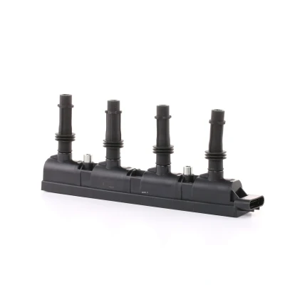 Image of 25195107, 25198623, 55573735, 55575499, 55577898 Ignition coil BERU ZSE185 7 pin connector 12V 4 Type SAE, incl. spark plug