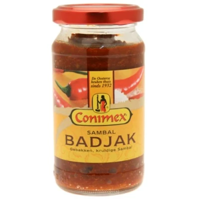 Image of Conimex Sambal Badjak, Baked &amp; Spicy Hot Chili Paste, 200g