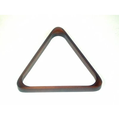 Image of POOL TABLE MAHOGANY TRIANGLE TO FIT 15 x STANDARD 2&quot; (50.8mm) BALLS**