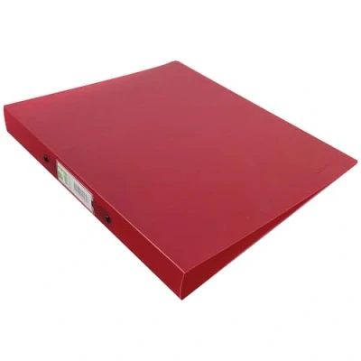 Image of Q Connect 2 Ring Binder Frosted A4 Red KF02482