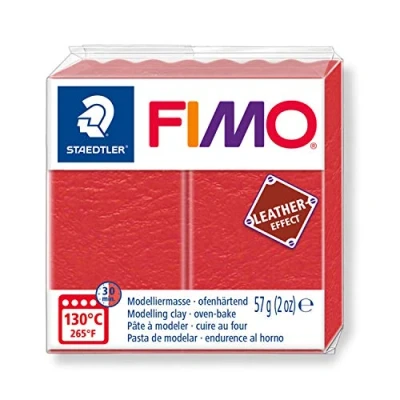 Image of STAEDTLER Fimo Leather Effect Oven Hardening Modelling Clay Watermelon Colour 8010 249