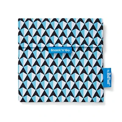 Image of Roll&#039;eat ® Reusable Snack Bag Kids Snacks Container Eco Friendly Food for Storage Blue Holder Snack&#039;n&#039;Go Tiles