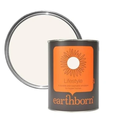 Image of Earthborn Lifestyle Emulsion Paint, Feather Pillow 2.5L Eco Friendly, Breathable, Matt Finish for Walls &amp; Ceilings, Washable Paint