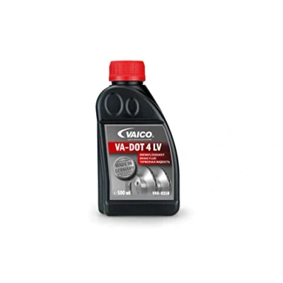 Image of B000750 Brake Fluid VAICO DOT 4 V60 0318 0,5l 500ml MERCEDES BENZ: E Class Saloon, Sprinter 3.5 T Van, AUDI: A5 B8 Coupe, A6 C7 Avant