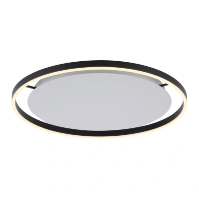 Image of JUST LIGHT. LED ceiling light Ritus, Ø 58.5cm, anthracite