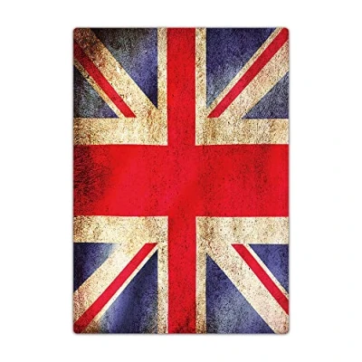Image of Passport Holder Cover, PU Leather Travel Wallet Case Organiser for Passport, Business Cards, Credit Boarding Passes (Vintage Union Jack)