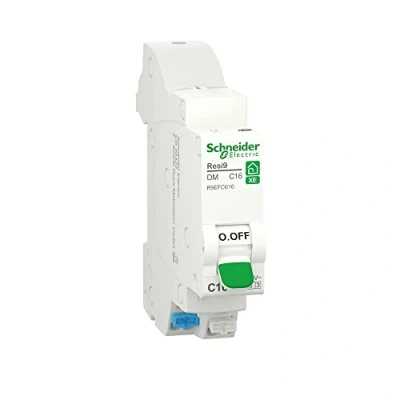 Image of Schneider Electric R9EFC616 Resi9 XE Modular Circuit Breaker 1P+N 16A C Curve Plug in