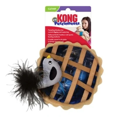 Image of KONG Cat Puzzlements Pie with Catnip