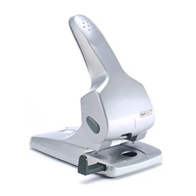 Image of Rapesco 0732 Zero 65 Hole Punch Heavy Duty, Sheet Capacity, Silver