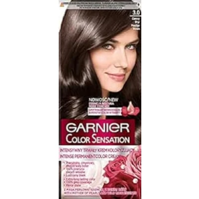 Image of GARNIER COLOR SENSATION Permanent hair coloring cream 3.0 Prestige Brown
