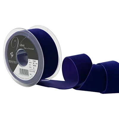 Image of Berisfords Velvet Ribbon, Purple, 10.2 x 4.5 cm