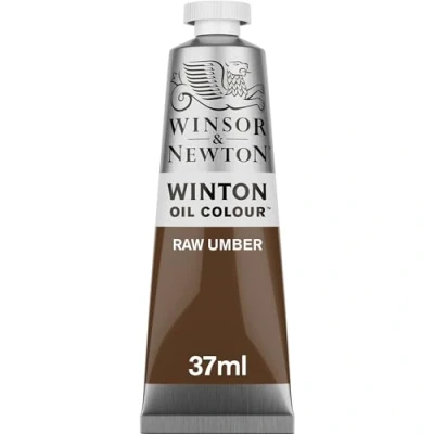 Image of Winsor &amp; Newton Winton Oil Colour Tube, 37 ml Raw Umber,1414554