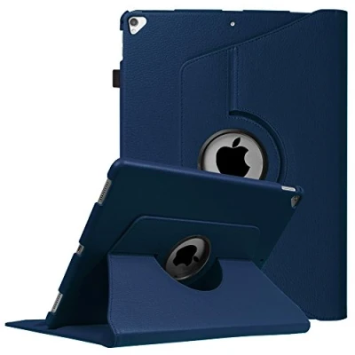 Image of FINTIE Rotating Case for iPad Pro 12.9 (2nd Gen) 2017 / (1st 2015 360 Degree Stand with Smart Protective Cover Auto Sleep/Wake, (Navy)