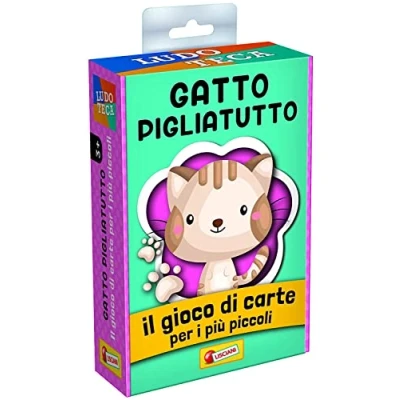 Image of Liscianigiochi, Ludoteca 85774 The Cards for Children Cat Piglia Everything Board Game Multi Coloured